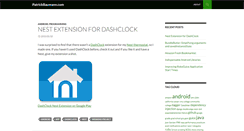 Desktop Screenshot of blog.patrickbaumann.com